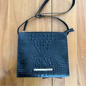Brahmin croc embossed hand bag